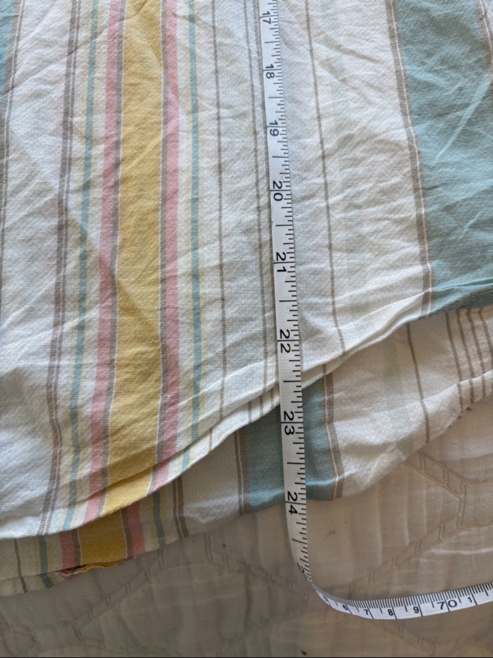 Patagonia |M| Pastel Striped Button-Up Shirt - Blue, Yellow, Pink, White - Picture 7 of 15